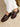 Mocassin cuir tressé chocolat Jessie Etre concept store 