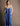 Robe bleu électrique rayée volants Vadim Etre concept store 