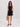 Robe noire courte évasée Aurora Etre concept store 