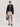 Gilet crochet noir noeuds Salma Etre concept store 