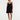 Robe courte fluide à bretelles noir Freda Etre concept store 