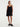 Robe courte fluide à bretelles noir Freda Etre concept store 