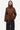 Manteau court col montant cognac en laine Sagia Samsoe Samsoe 