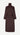 Manteau long col montant en laine chocolat Sahannen Samsoe Samsoe 